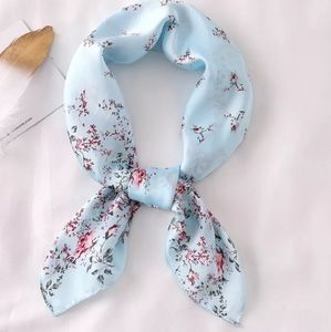 Blue Women's Silk Feeling Scraf